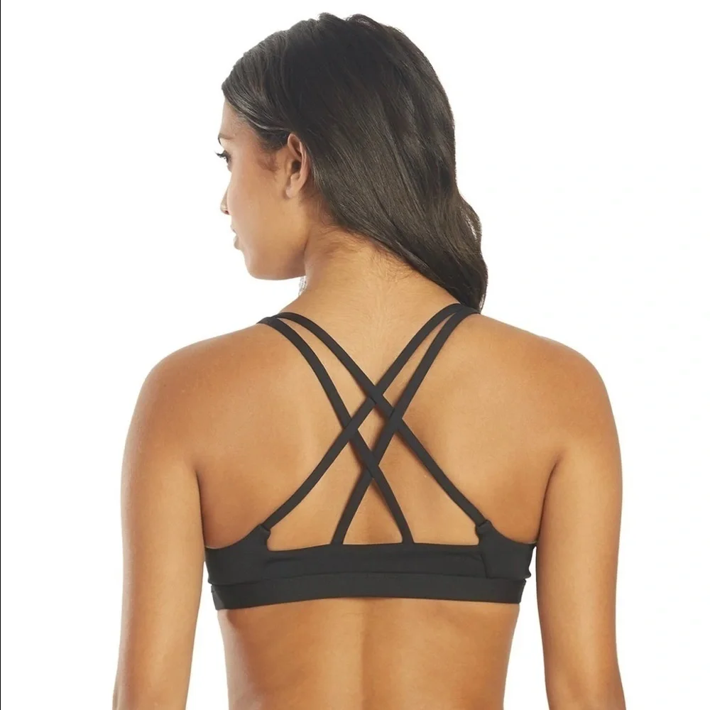 ☀️HURLEY☀️BLACK SPORT TOP COCO BEACH CHEEKY HIP BIKINI SET